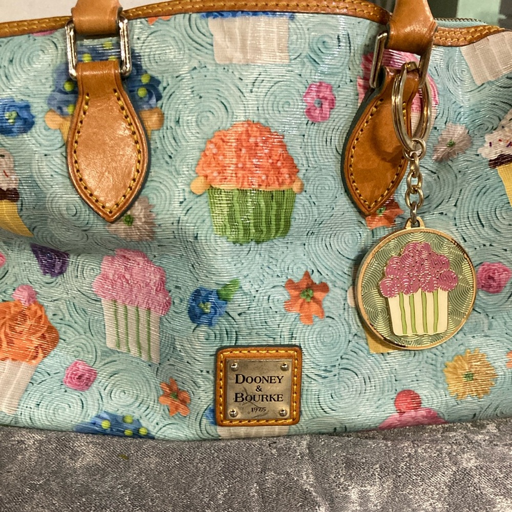 Dooney & Bourke Pastel Cupcake Tote with Matching Leather Wallet